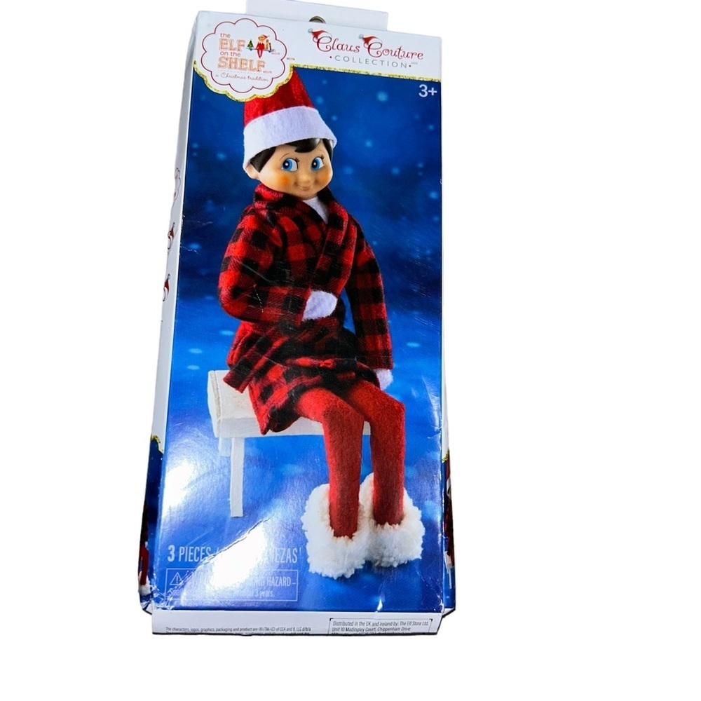 New Claus Couture Collection, Elf on the Shelf - COZY ROBE & SLIPPERS Only